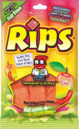 RIPS BITES - MANGO CHILI LICORICE PEG BAG