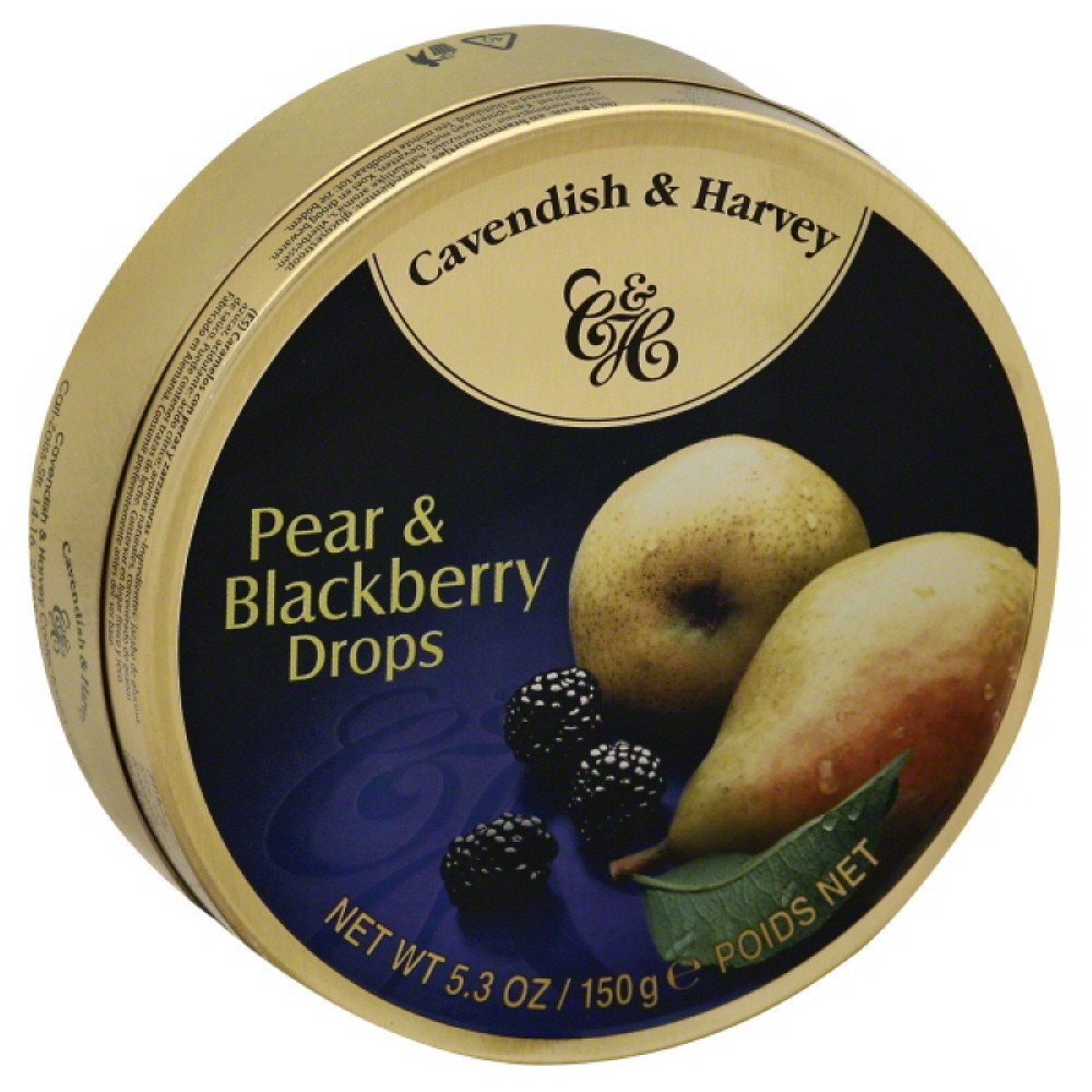 AVENDISH & HARVEY TRAVEL TIN - PEAR & BLACKBERRY